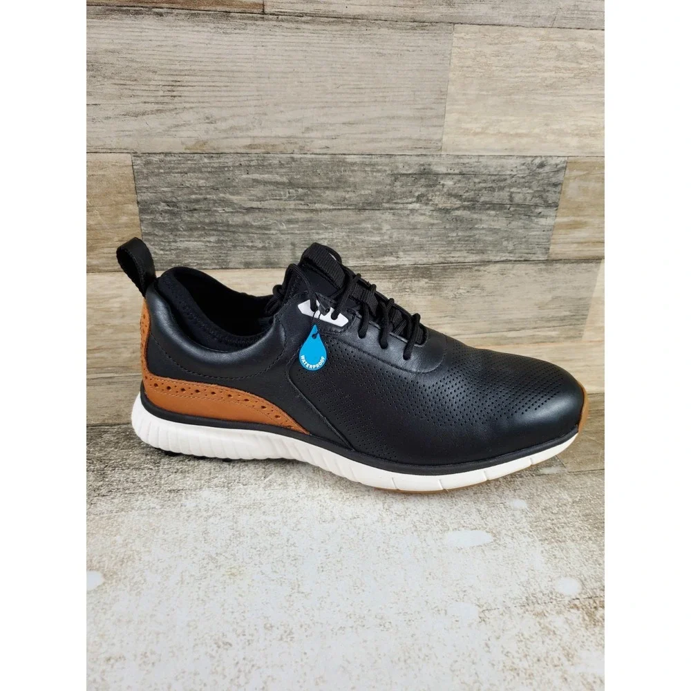 Johnston & Murphy XC4 H1-Luxe Hybrid Mens Golf Shoes Sz 8 M Black Waterproof